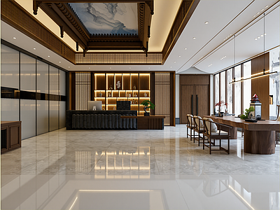 中式酒店大堂