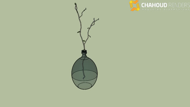 植物与水的容器 项链 其他 绳子 挂钟 饰品