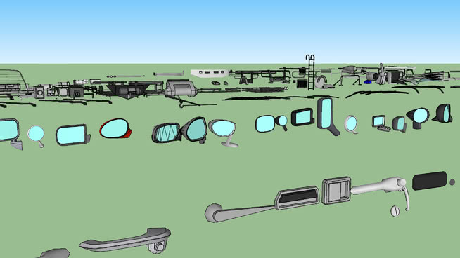 汽车零部件 安全别针 飞机 圆规 绳索 突击步枪