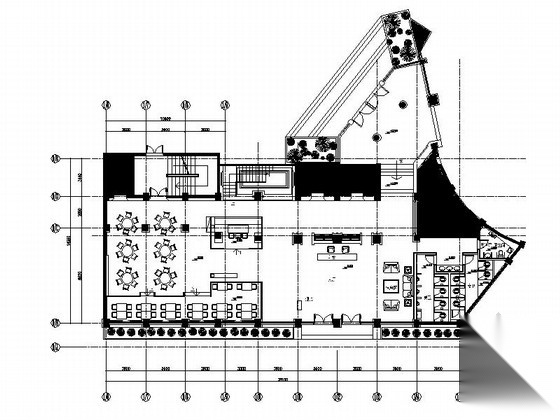 [武汉]某现代假日酒店餐厅及卫生间装修施工图（含效果）