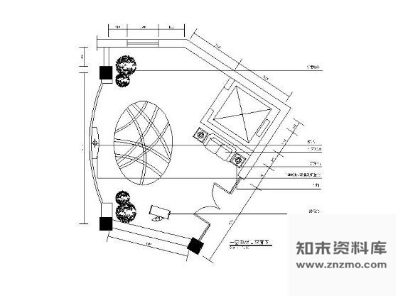 图块/节点某酒店电梯厅平面图