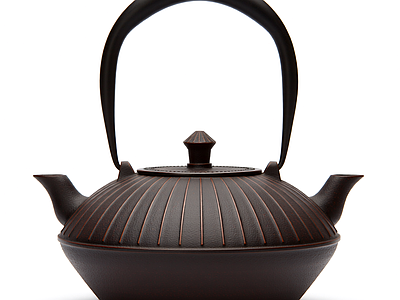 复古茶壶模型