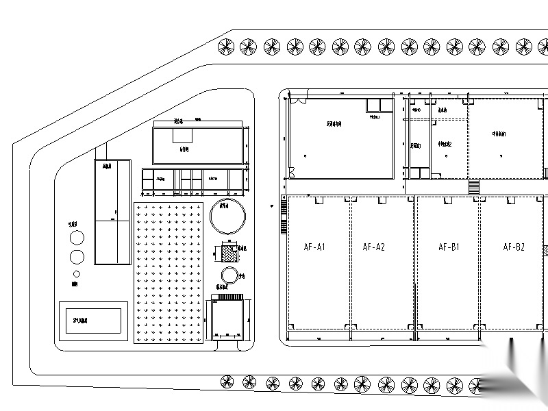 [广东]垃圾填埋场废水处理工艺图（CAD）