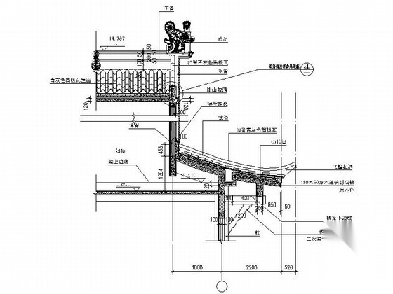 歇山屋顶节点详图 建筑通用节点 建筑工程节点