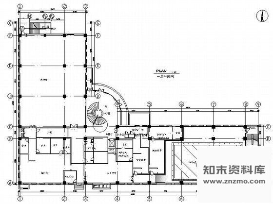 施工图某高级运动培训中心室内装修图