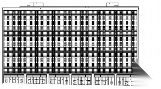 某青年城花园小区商住楼1 4号楼建筑结构水暖电施工图