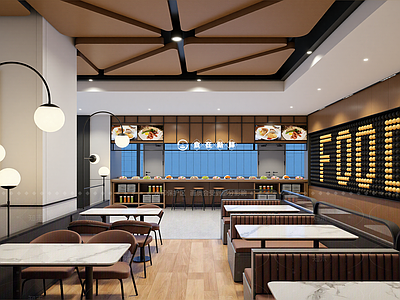 现代快餐店