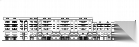 某五层(带阁楼)底商住宅楼建筑施工图 住宅楼建筑