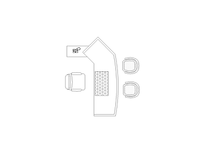 沙发 平立面图图块平面图块