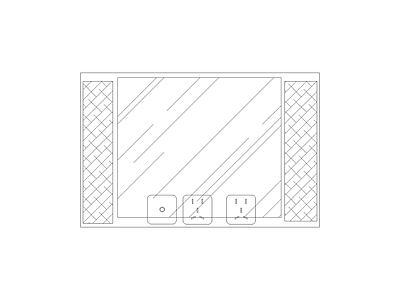 开关插座 现代家具图块别墅家具图块施工图