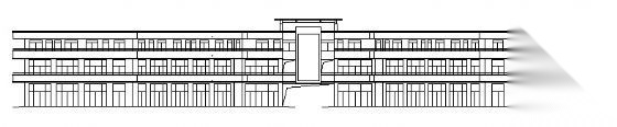 某三层临街底商办公楼建筑方案图