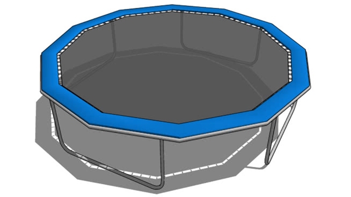 蹦床 草图大师模型
