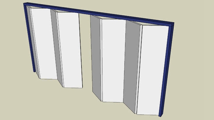 折叠门 草图大师模型
