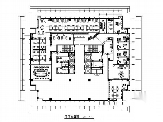 [深圳]药业公司现代风格办公室装修施工图（含效果图）