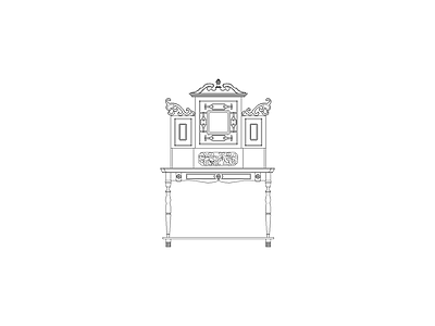 柜子 现代家具图块别墅家具图块施工图