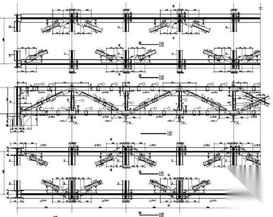 某28米跨钢结构桁架图纸 节点