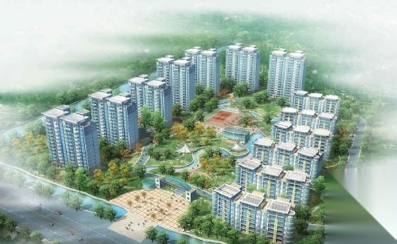 上海宝山区五号地块规划图 居住区景观