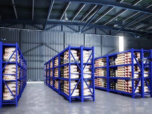 现代厂房仓库货架