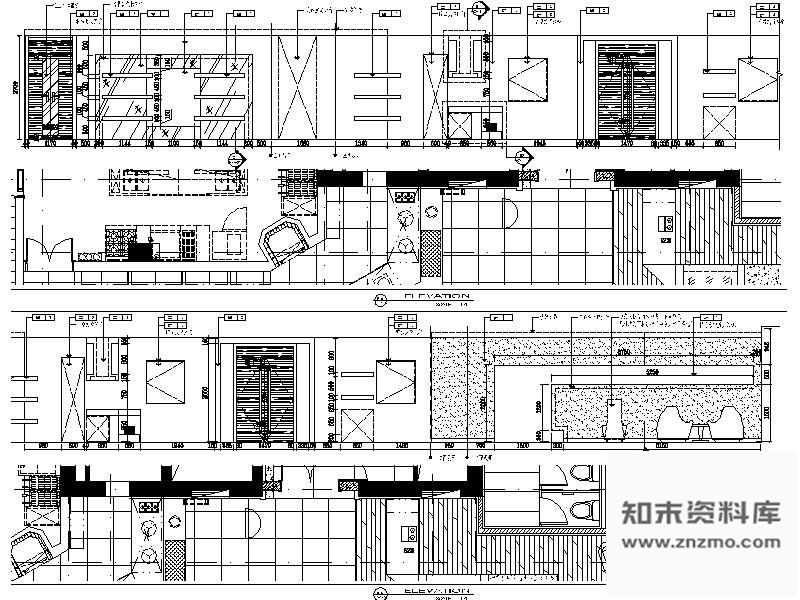 图块/节点餐厅立面图