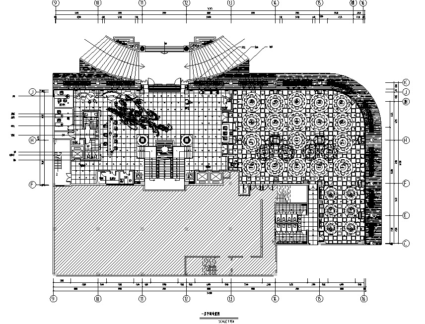 [福建]现代风格容泰公馆会所空间设计施工图（附效果图）