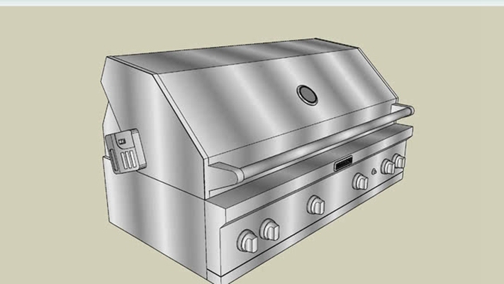 烧烤架 草图大师模型