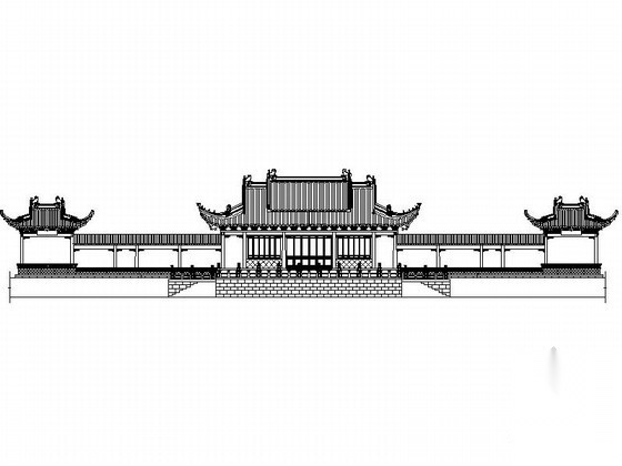 某广场仿古建建筑施工图 古建