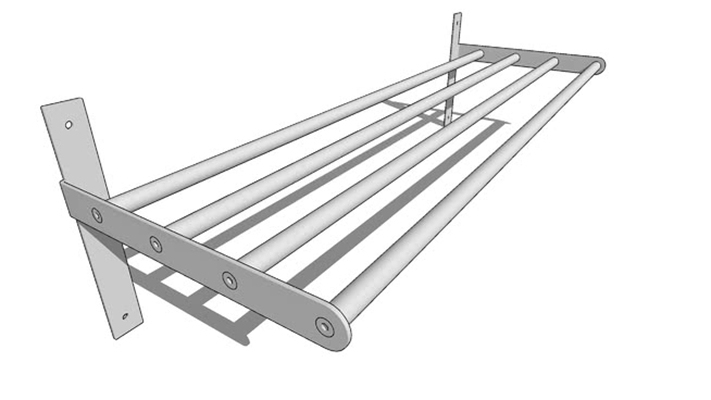 毛巾架 草图大师模型
