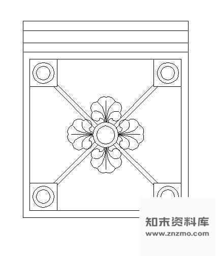 图块/节点欧式雕花图块1