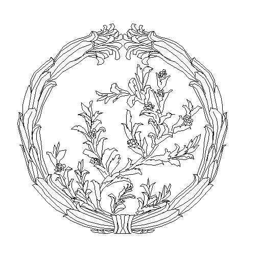 欧式雕花图块46 图库