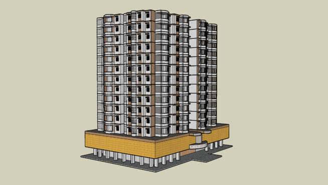 住宅广场，平地。现代公寓 麦克风 建筑 钱 其他 大厦