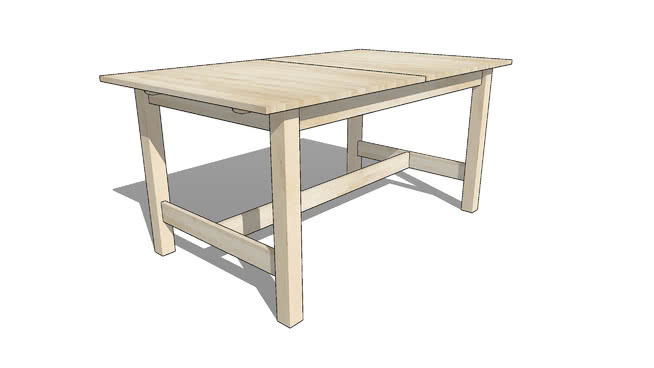 宜家诺登可扩展表155／210X90 桌子 家具