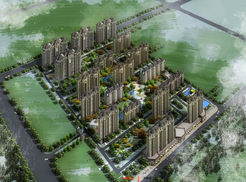 [北京]孔雀大卫城住宅小区规划设计方案文本