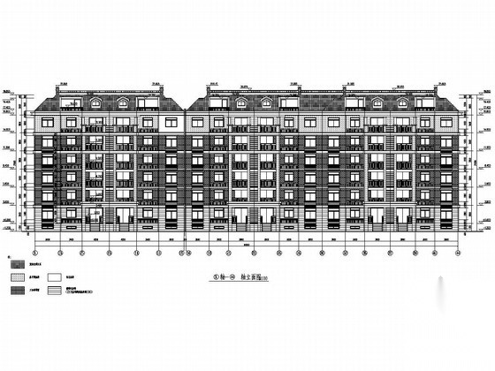 5100平六层（带跃层）砖混结构住宅楼建筑结构施工图
