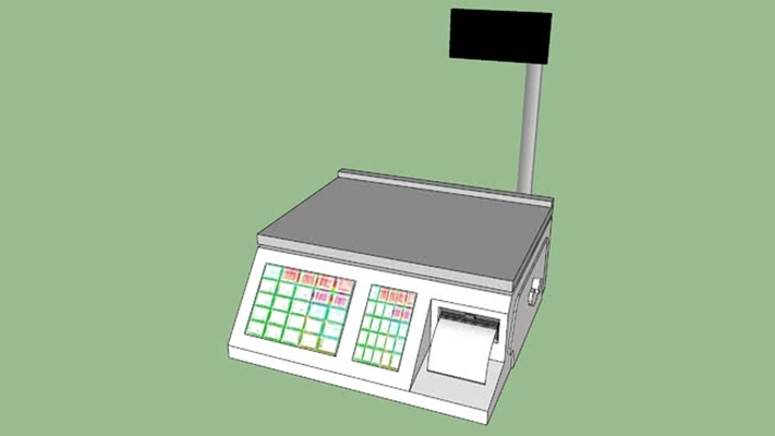 收银机 草图大师模型
