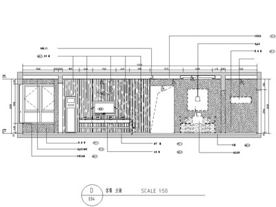 简约风格三室改二室住宅装修施工图设计 平层