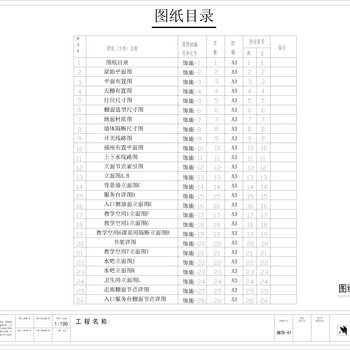 教育培训机构室内设计|CAD 施工图