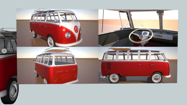 Kombi（康比）桑巴1967麦斯威尔纹理化 火炉 小巴士 巴士 炊具 头盔