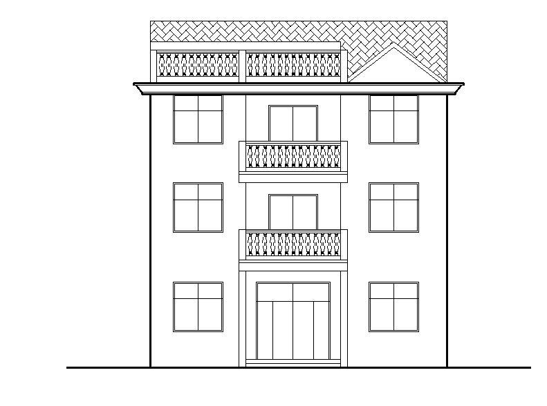 [宁夏]两层砖混结构新农村自建房建筑施工图