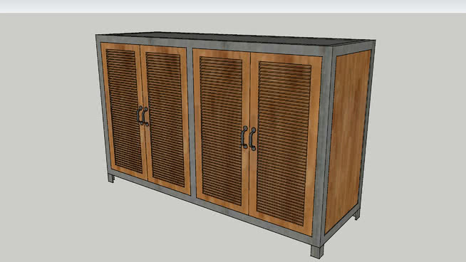 世界市场双闸门霍尔布鲁克餐具柜 柜子 杂物筐 家具 箱子 板条箱（木箱）