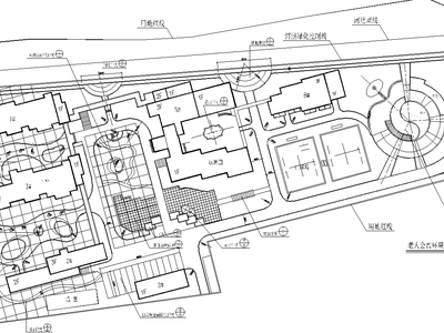 [浙江]桐乡市老人公寓环境景观全套CAD施工图