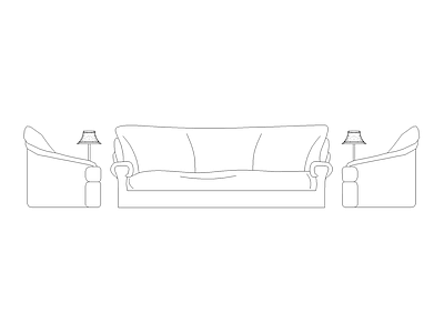 室内家具通用图块材料表灯具等 沙