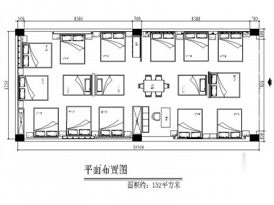 高档现代家具展厅室内CAD装修图（含效果）