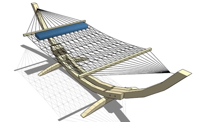 吊床 草图大师模型