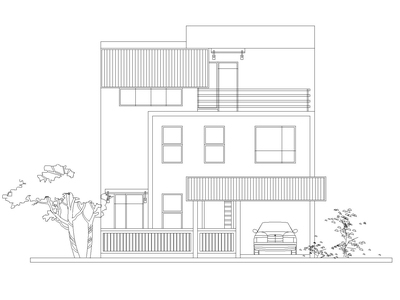 新世纪安居型农村住宅建筑施工图 自建房