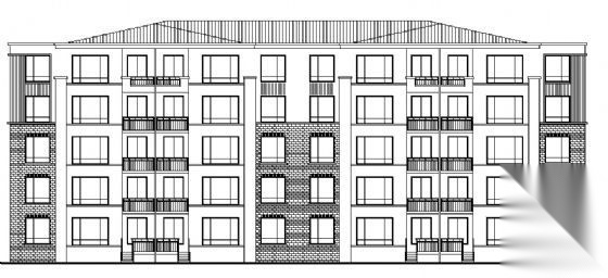 某六层框架住宅建筑方案图