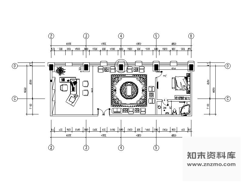 施工图总经理办公室施工图