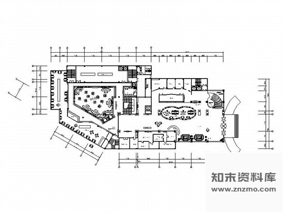 施工图某国际大酒店大堂局部装修图