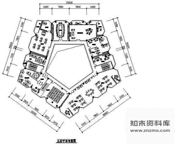 施工图某信息公司办公室装修图