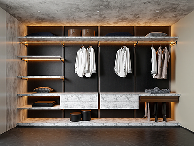 现代衣帽间