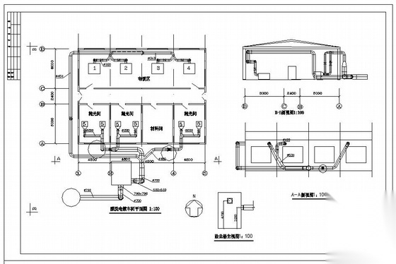 酸洗电镀车间通风图 建筑暖通 暖通图